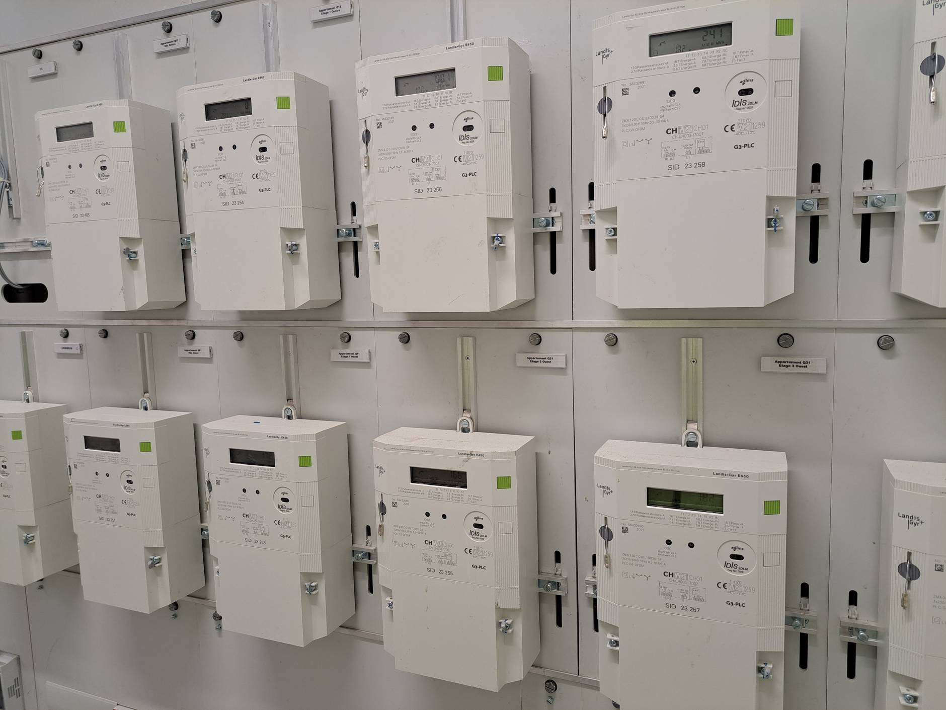Distribution avec 8 compteurs